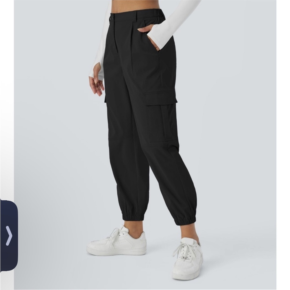 NWT HALARA Black Women's Jogger Pants Size large - Picture 2 of 5